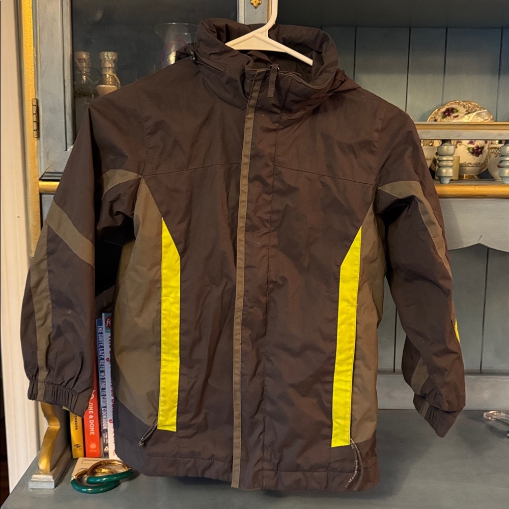 L.L. Bean Jacket with Yellow Accent Panels - Picture 2 of 5